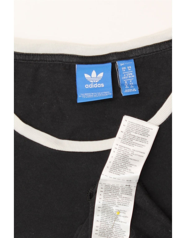 T-shirt da donna Adidas Top UK 14 cotone medio nero