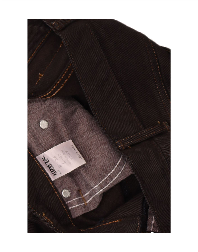 EDWIN Mens Tapered Jeans W28 L32 Brown Cotton Vintage Edwin and Second-Hand Edwin from Messina Hembry 