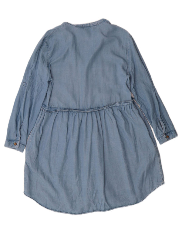 Abito chemisier ZARA da donna con maniche a 3/4 UK 12 Blu medio