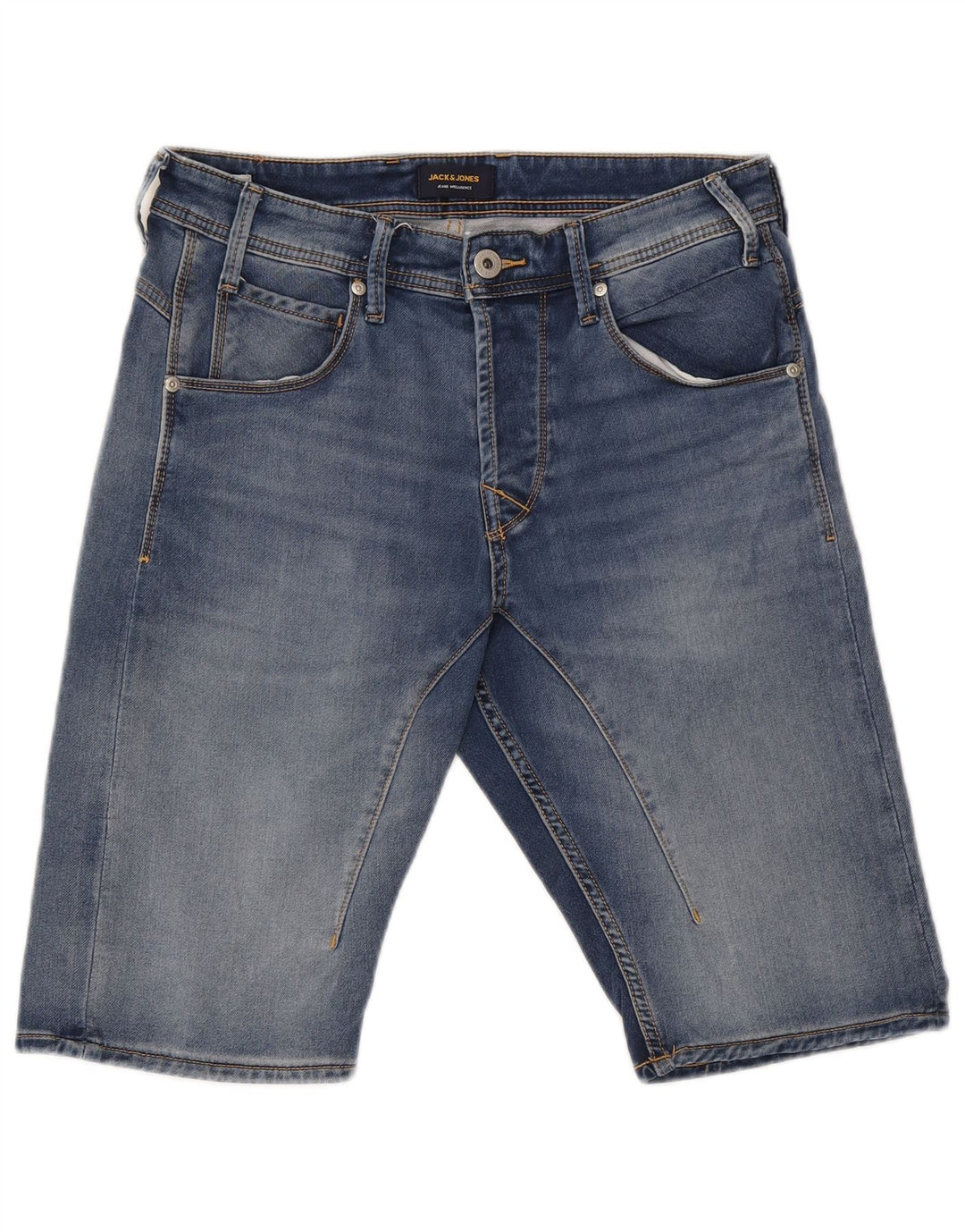 Pantaloncini di jeans da uomo Jack & Jones medi W32 cotone blu