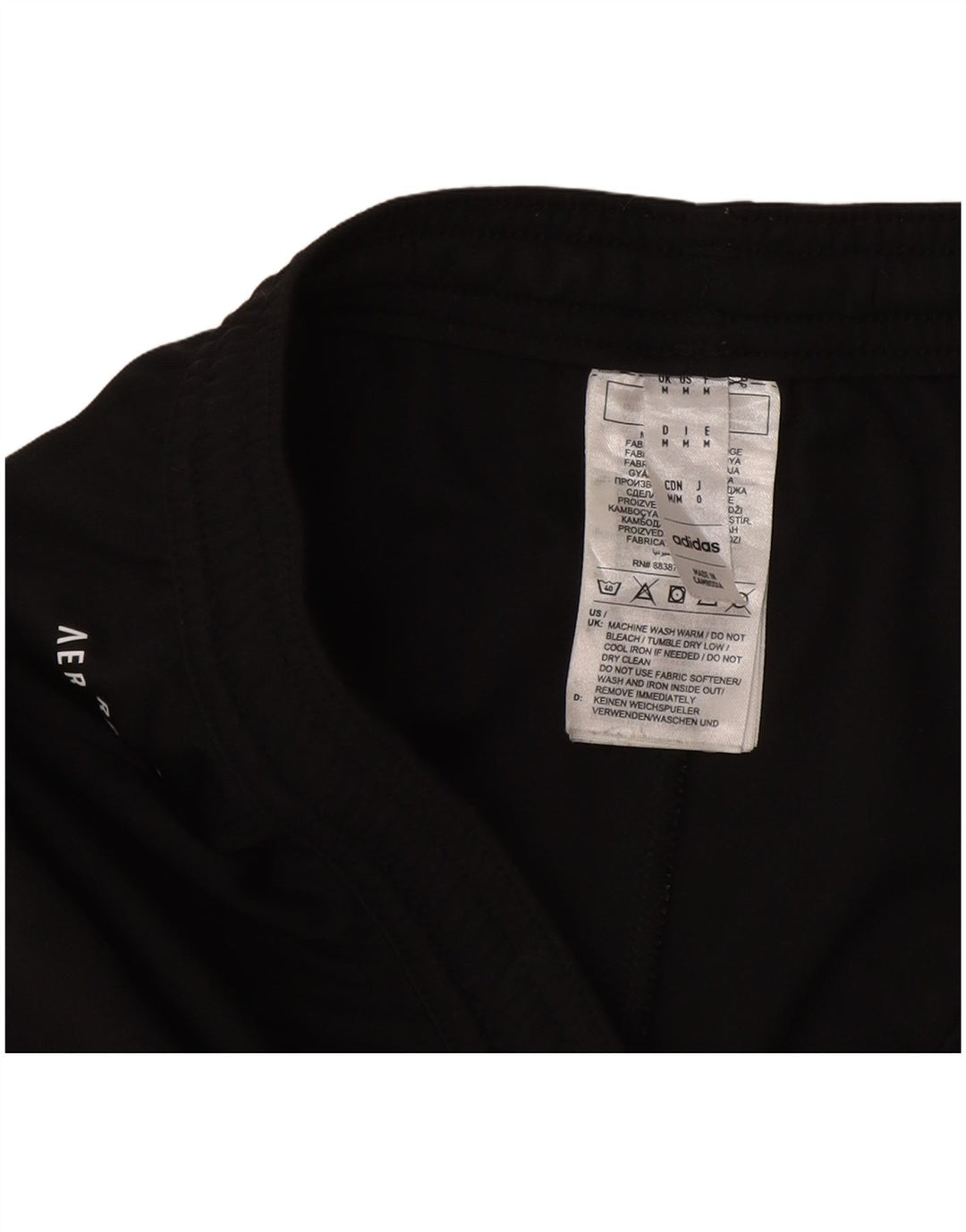 Pantaloncini sportivi Adidas Aeroready da uomo medio poliestere nero