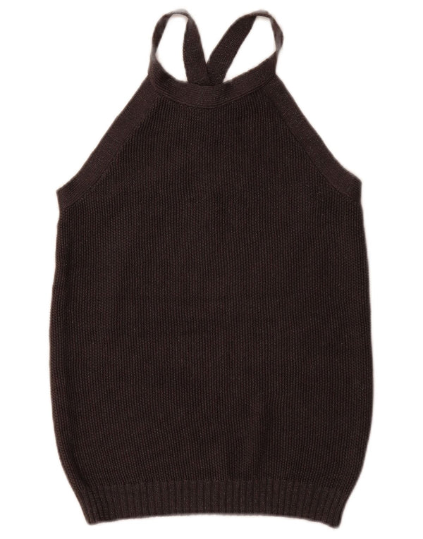 Canotta da donna Massimo Dutti UK 12 media seta nera
