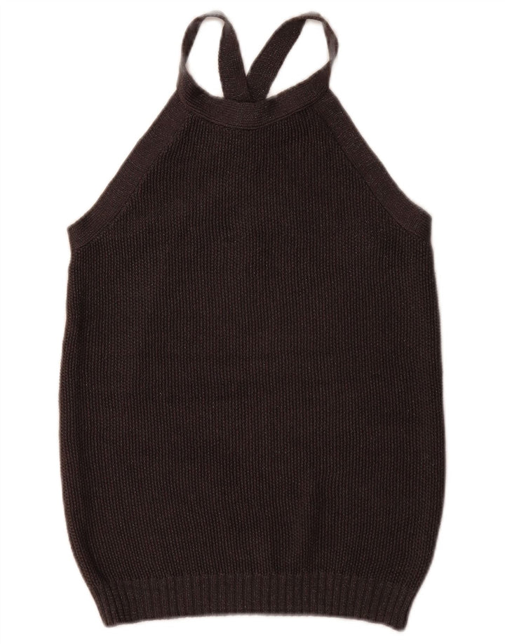Canotta da donna Massimo Dutti UK 12 media seta nera