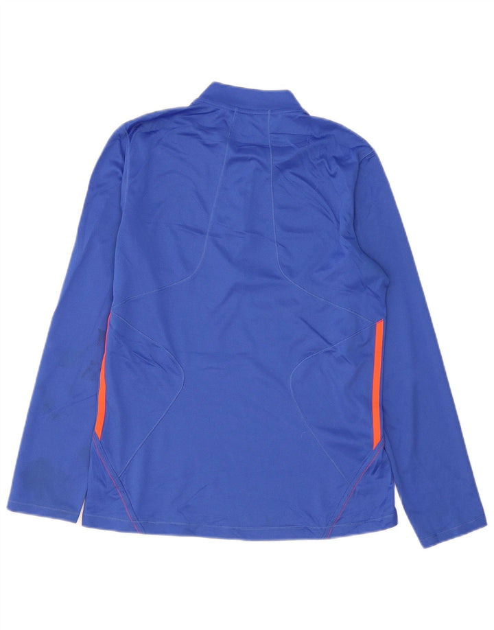 Top della tuta pullover Climalite da donna ADIDAS UK 16/18 Large Blu