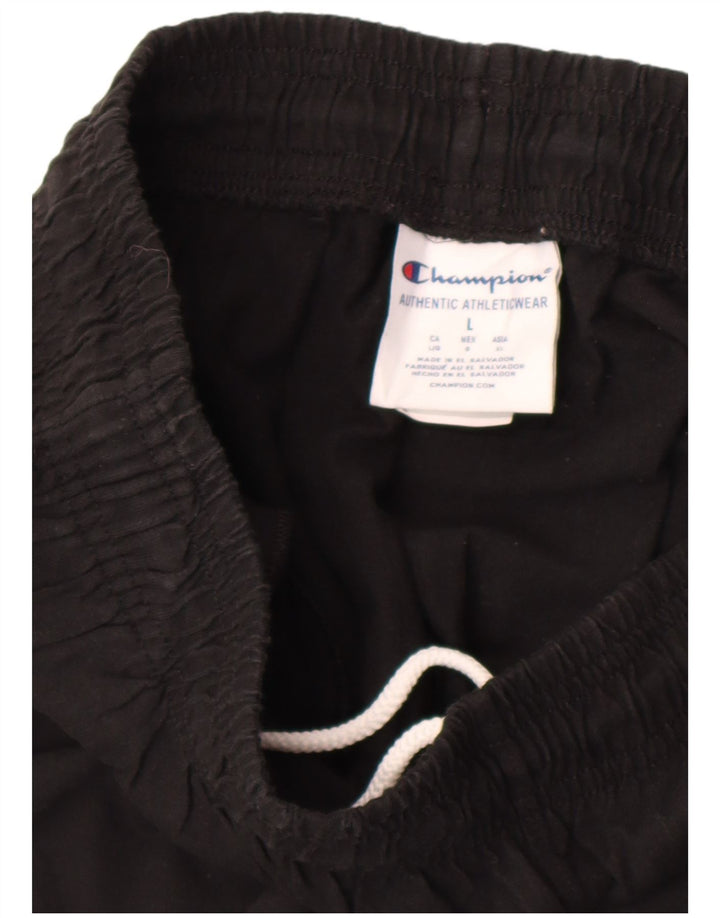 Pantaloni da tuta da uomo Champion Joggers grandi in cotone nero