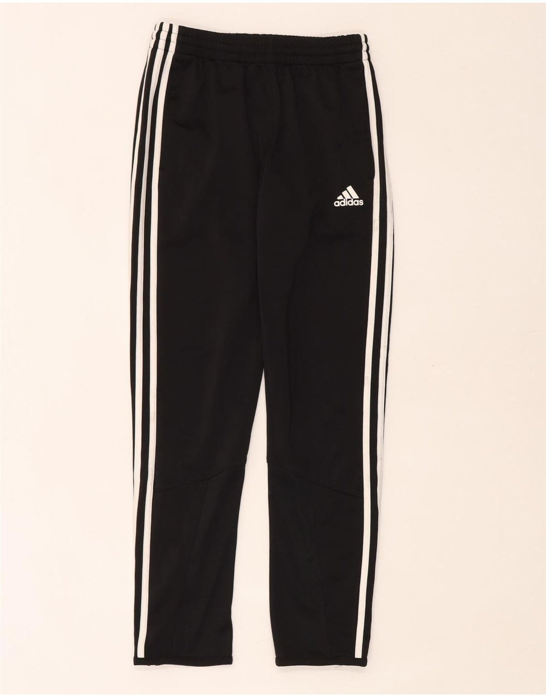 Pantaloni della tuta da ragazzo Adidas 11-12 anni in poliestere nero