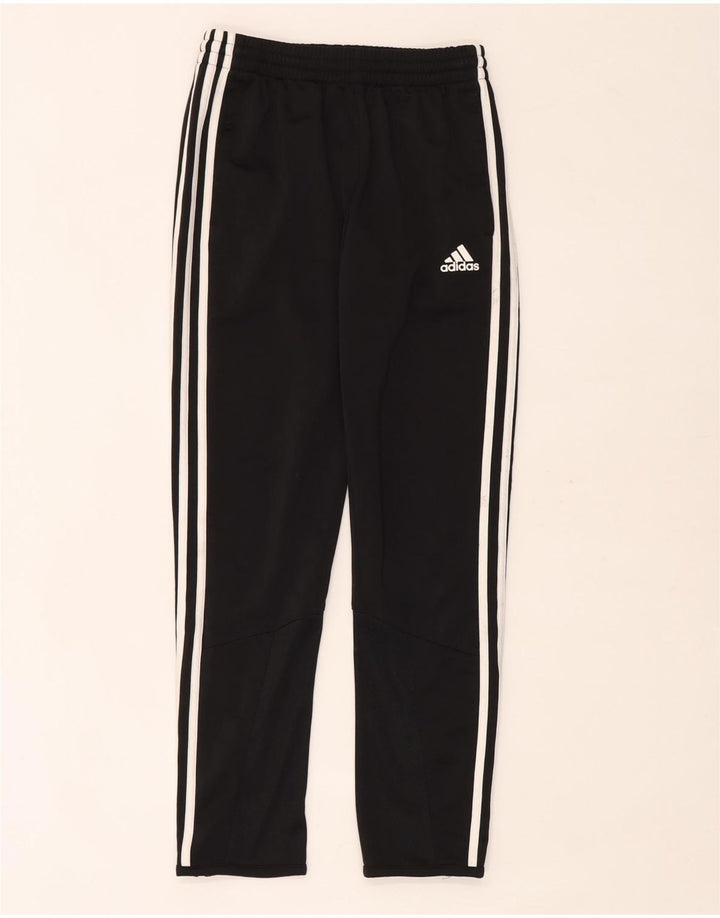 Pantaloni della tuta da ragazzo Adidas 11-12 anni in poliestere nero