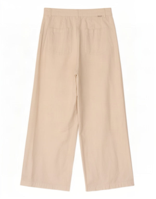 Pantaloni corti da donna a vita alta e gamba larga Rip Curl medi W28 L24 bianchi