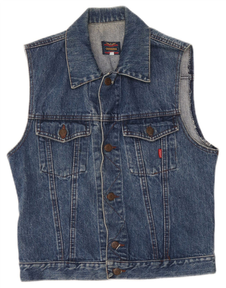 Gilet in denim da uomo Carrera UK 36 piccolo blu