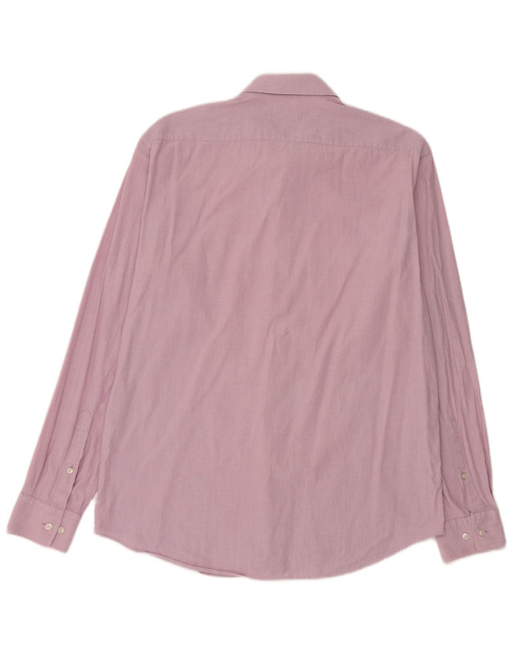 Camicia da uomo vestibilità regolare Hugo Boss taglia 41 16 grande rosa maculato