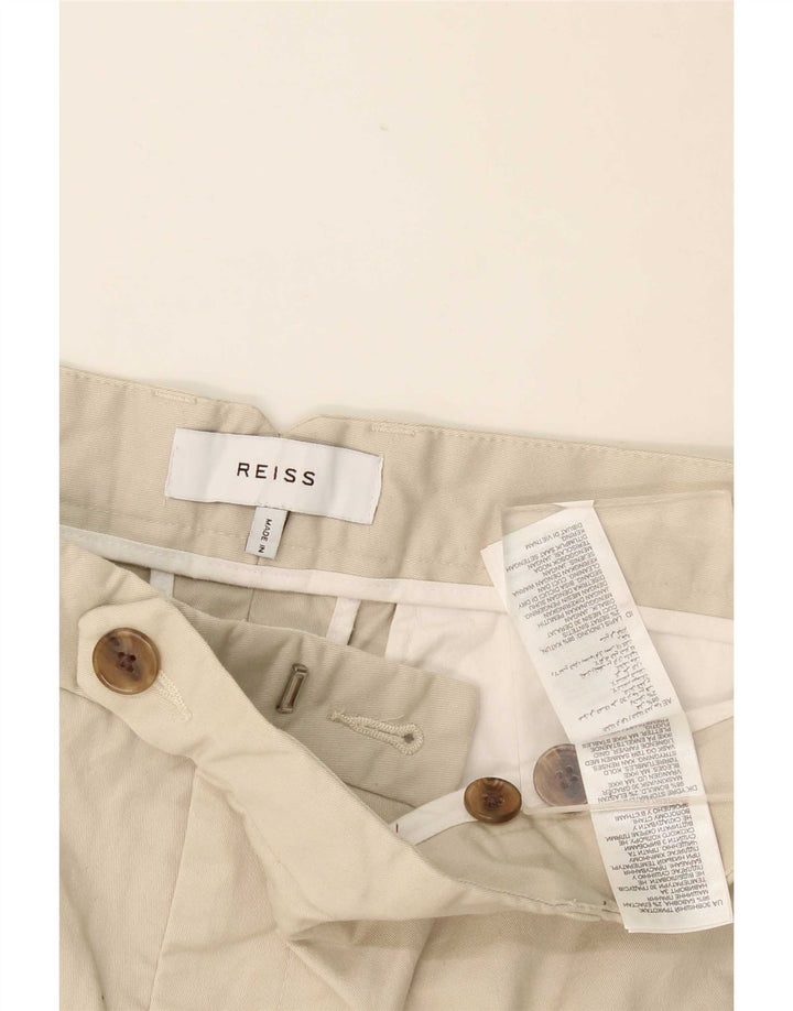 Pantaloncini chino da uomo Reiss W36 grandi in cotone beige