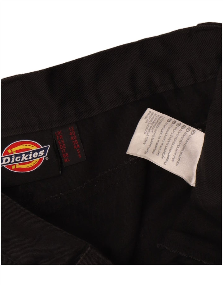 Pantaloni cargo dritti da donna Dickies UK 12 medi W36 L31 poliestere nero