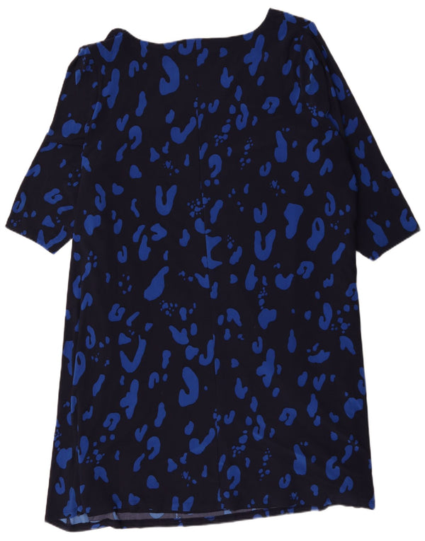 Abito a trapezio da donna Marks & Spencer UK 30 7XL Stampa animalier blu navy