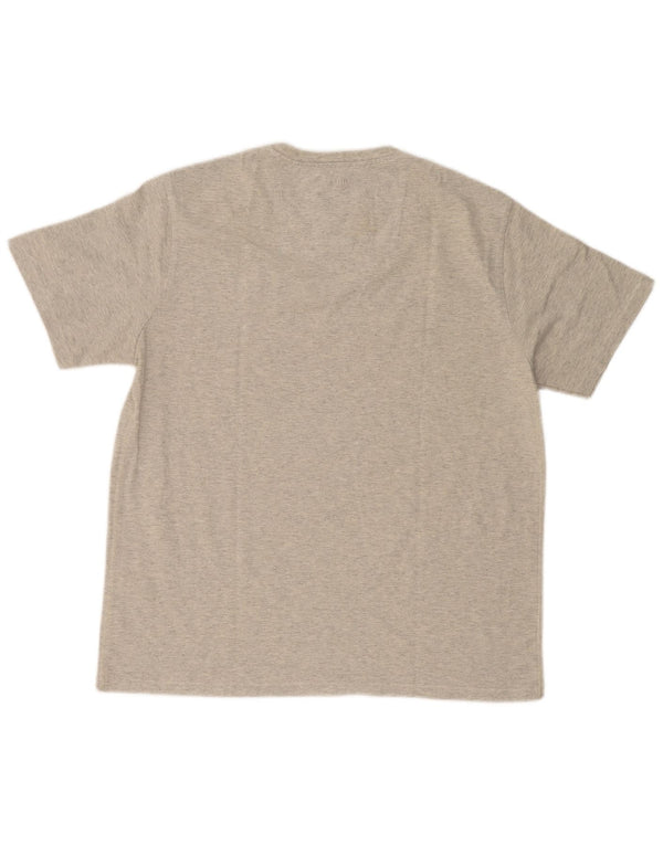 FAT FACE Mens Graphic T-Shirt Top Large Grey Flecked Cotton