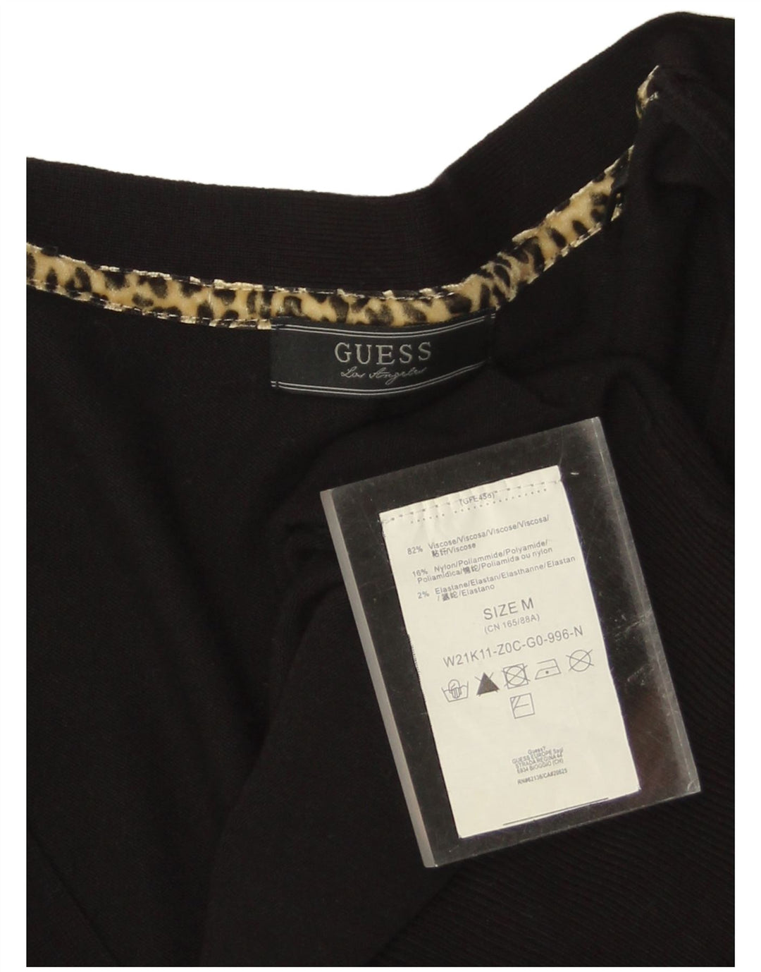 Abito maglione da donna Guess UK 14 viscosa nera media