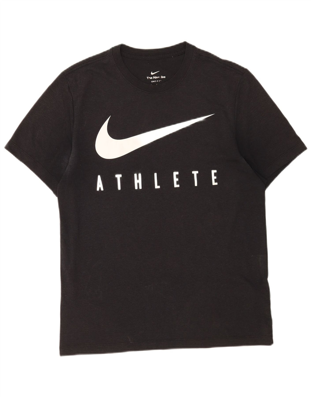 T-shirt grafica Nike Dri Fit da uomo, parte superiore in poliestere nero medio