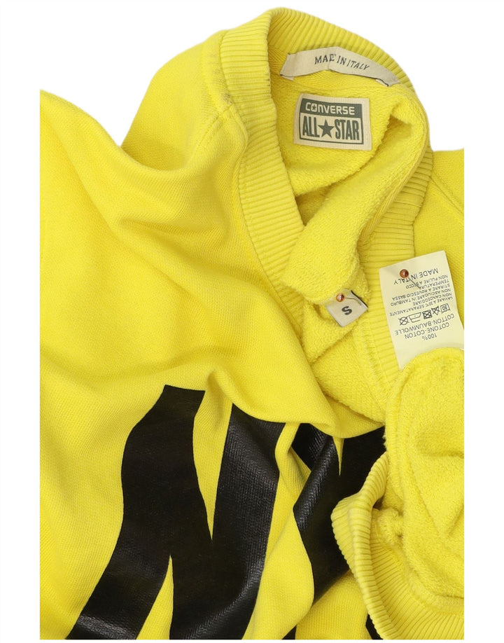 Converse Abito da donna in felpa grafica con grafica NYC UK 10 piccolo giallo