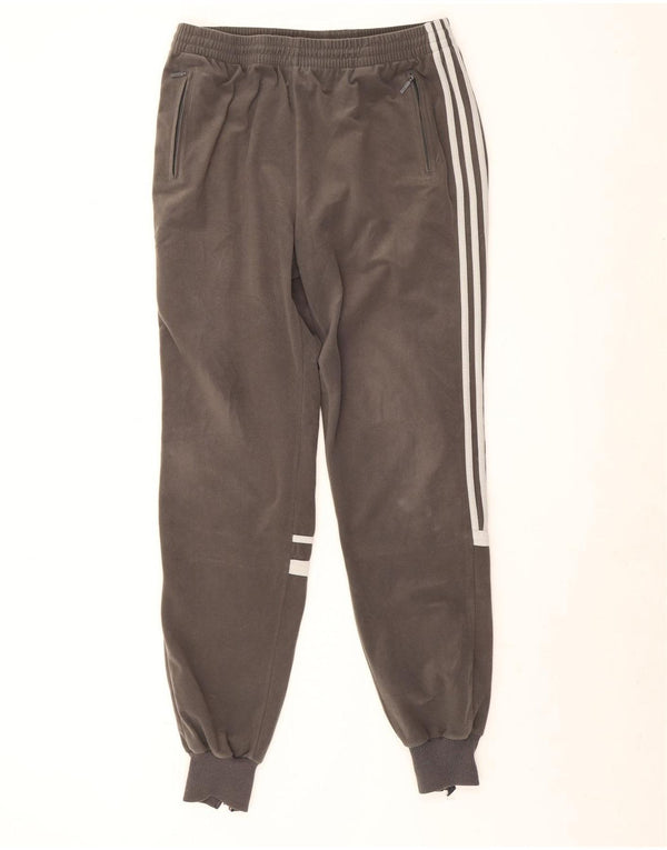 Pantaloni da tuta da uomo in velluto Adidas, pantaloni da jogging, grandi, in poliestere grigio
