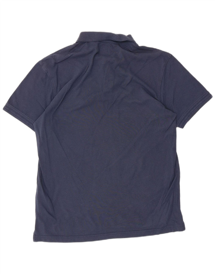 LEVI'S Mens Grant Fit Polo Shirt Large Navy Blue Cotton