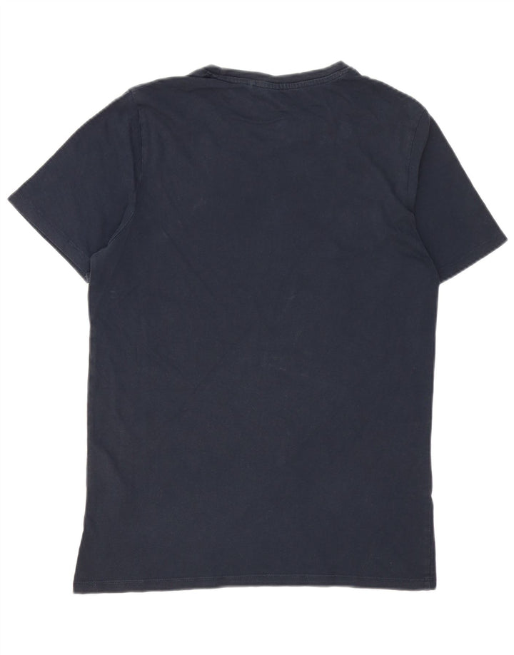 Jack & Jones T-shirt grafica da uomo Top Small in cotone blu navy