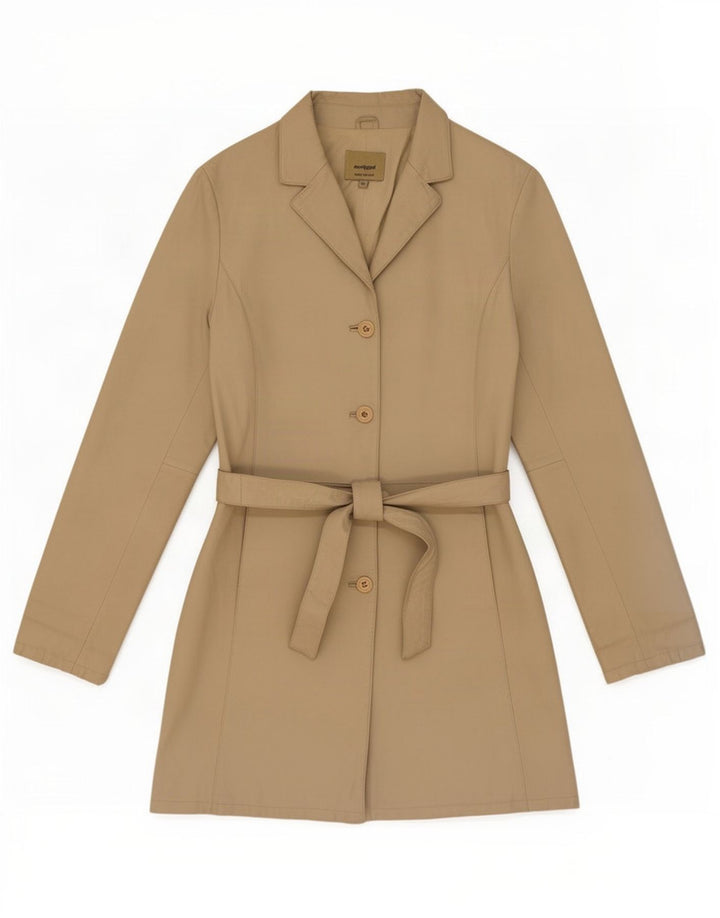 Cappotto In Pelle Donna Conbipel IT 46 Large Beige