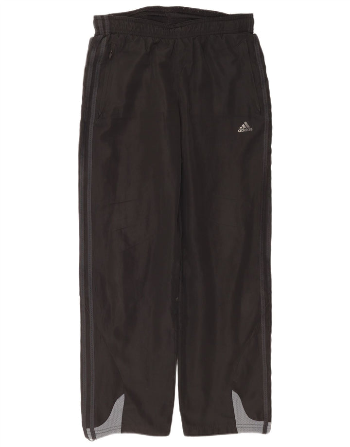 Pantaloni da tuta Adidas Climacool da uomo piccoli in poliestere color block nero