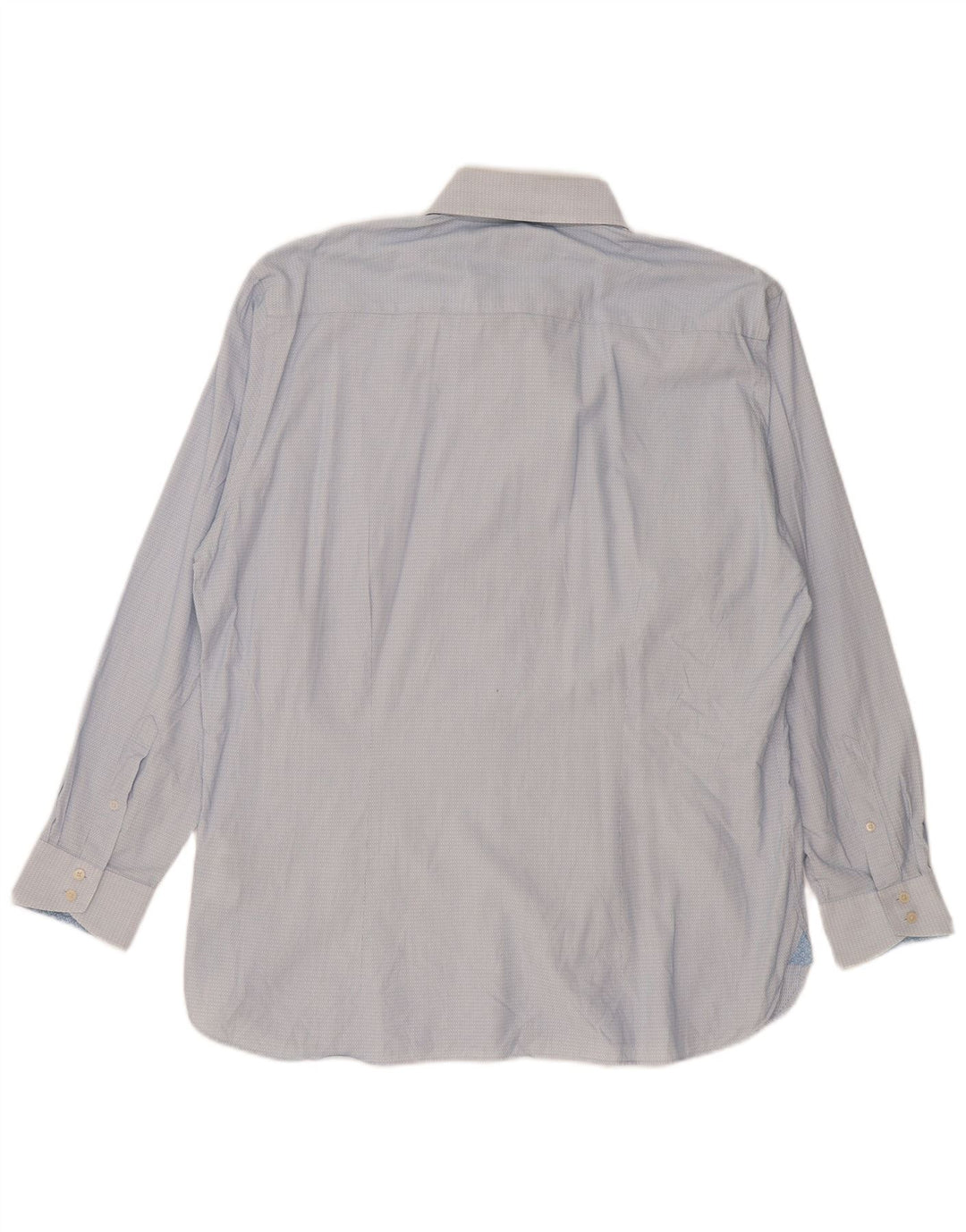 Camicia da uomo Ted Baker taglia 17 1/2 XL cotone maculato blu