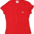 REEBOK Womens T-Shirt Top UK 14 Medium Red Cotton Vintage Reebok and Second-Hand Reebok from Messina Hembry 
