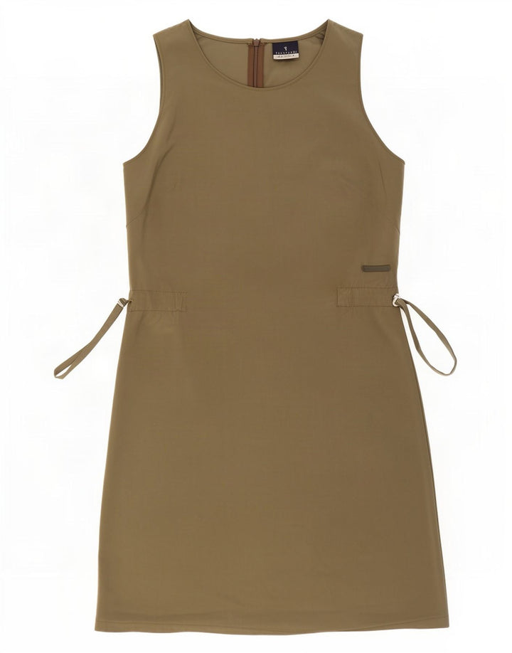 Abito Tubino Smanicato Donna Trussardi IT 42 Medio Poliestere Kaki