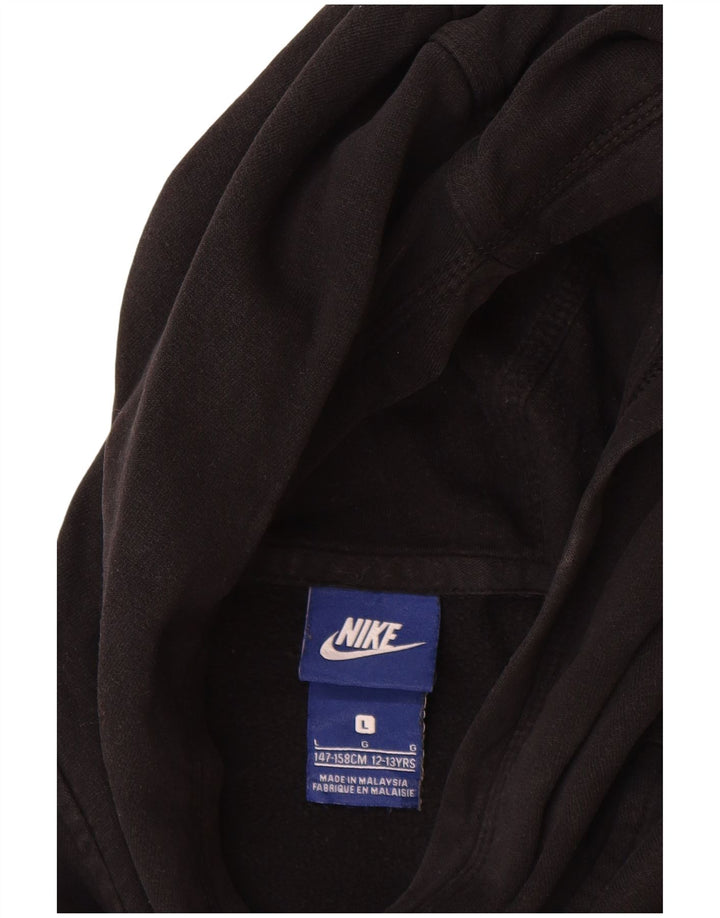 Felpa con cappuccio da ragazzo Nike 12-13 anni grande nera