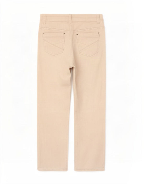 Jeans dritti da donna Marks & Spencer UK 12 medio W30 L29 cotone grigio