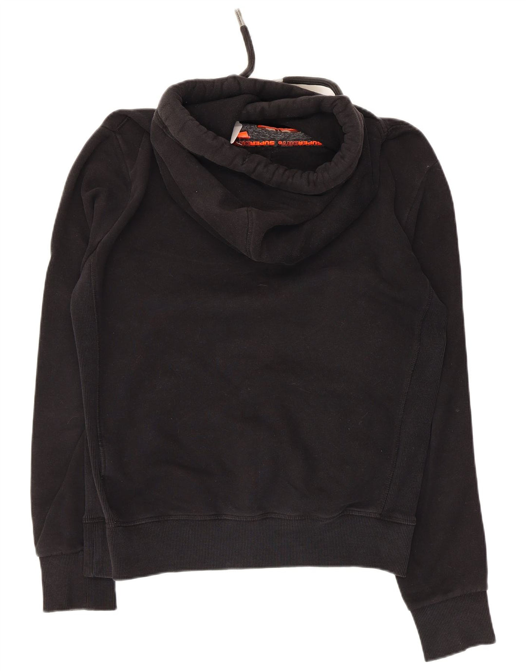 Maglione con cappuccio da uomo SUPERDRY in cotone nero medio