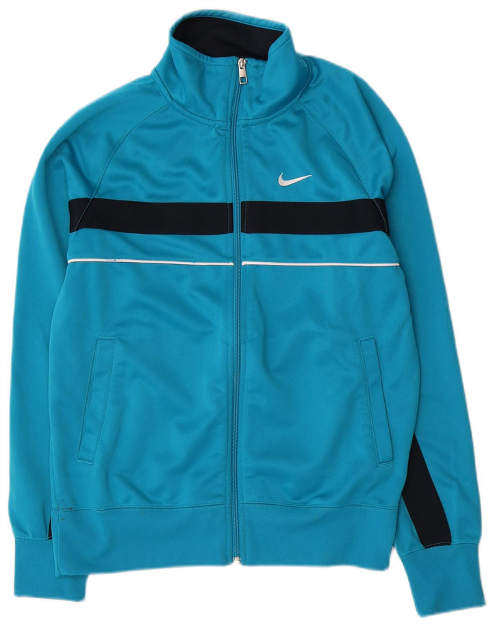Giacca da ginnastica da uomo Nike Small Blu in poliestere color block