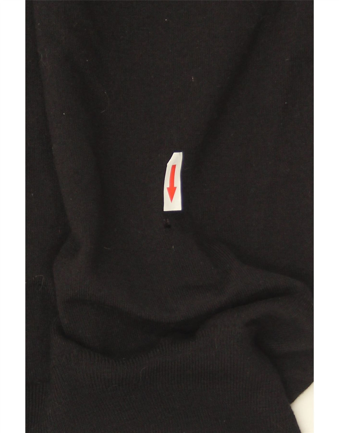 Maglione da donna con scollo a V Fred Perry UK 8 piccolo in lana merino nera