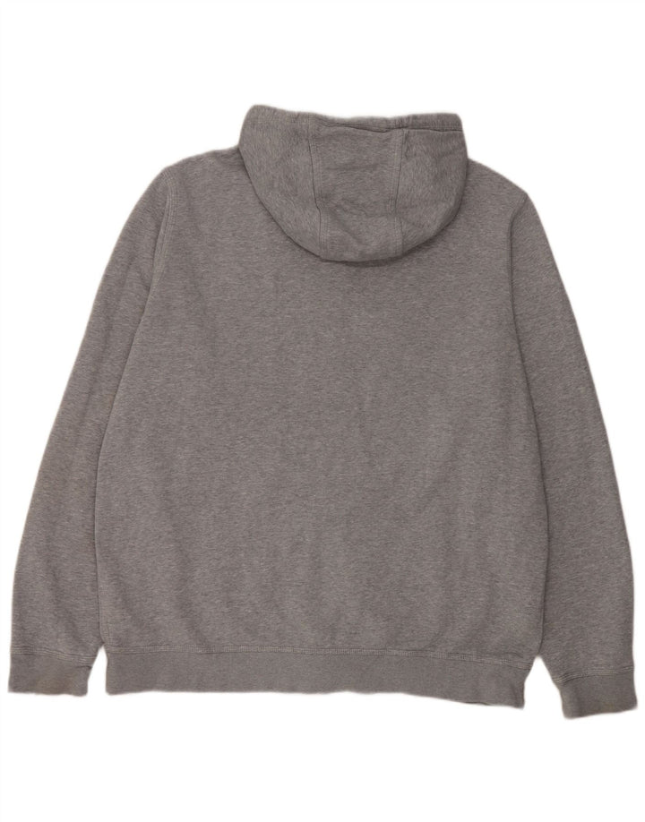 Felpa con cappuccio e zip Nike da uomo 2XL in cotone grigio