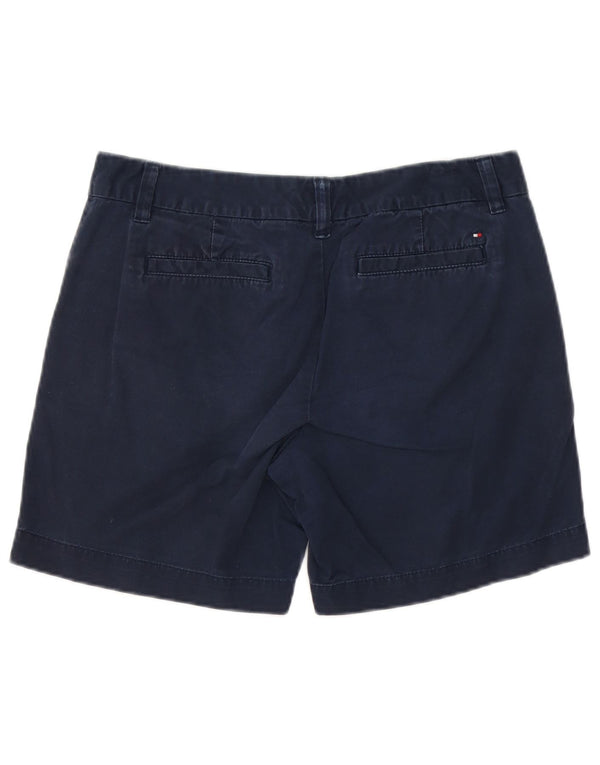 Pantaloncini chino da donna Tommy Hilfiger US 6 medi W32 cotone blu navy