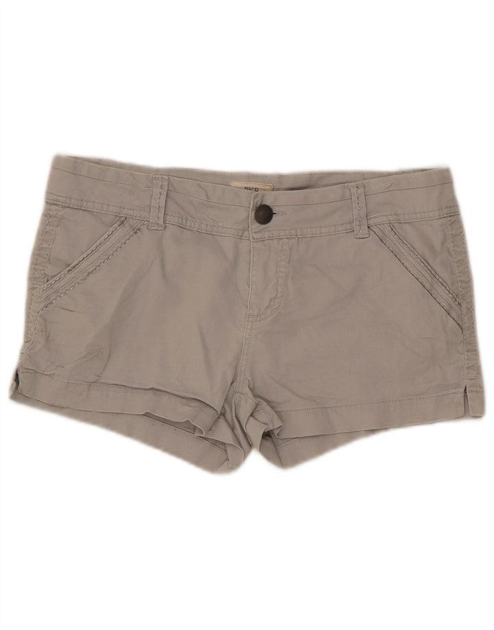 Pantaloncini chino da donna a vita bassa BKE W30 cotone grigio medio