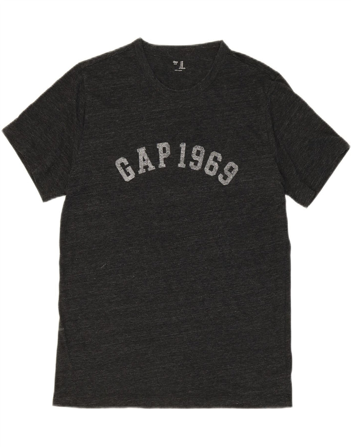 GAP Mens Graphic T-Shirt Top Medium Black Flecked Cotton Vintage Gap and Second-Hand Gap from Messina Hembry 
