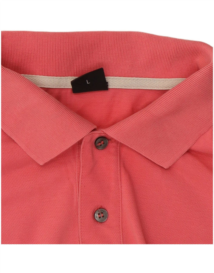 Polo Hugo Boss da uomo vestibilità regolare, taglia grande, in cotone rosso