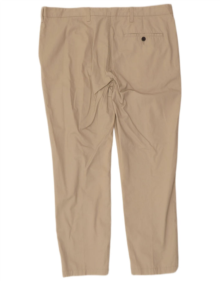 Pantaloni chino affusolati da uomo Marks & Spencer W40 L29 cotone beige