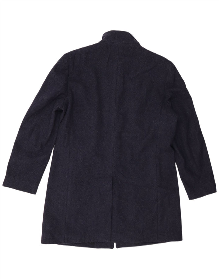 Cappotto da uomo Marks & Spencer UK 42 XL Lana blu navy