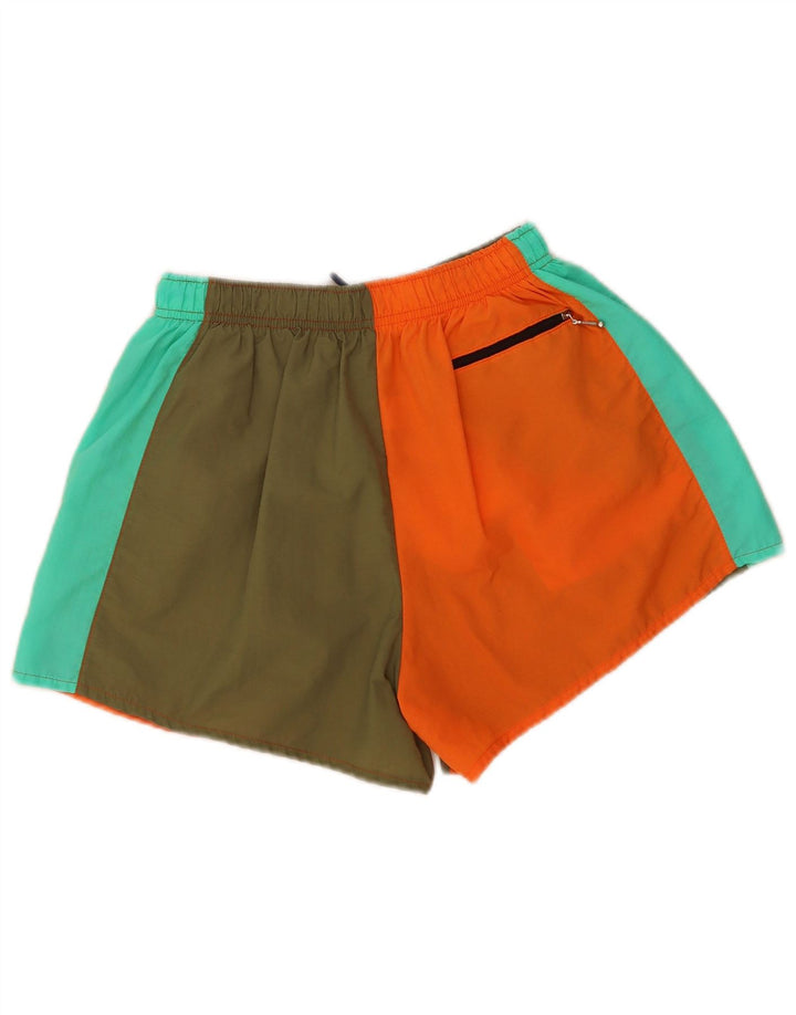 Pantaloncini sportivi grafici vintage da uomo piccoli color block multicolore