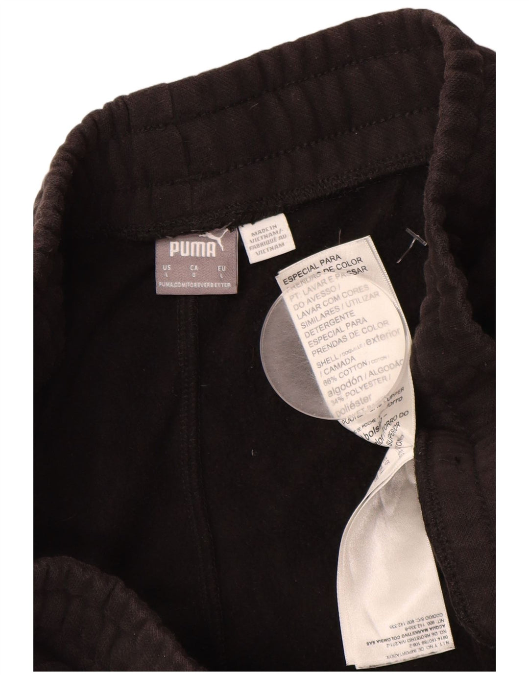 Pantaloni da tuta da uomo PUMA Joggers grandi in cotone nero