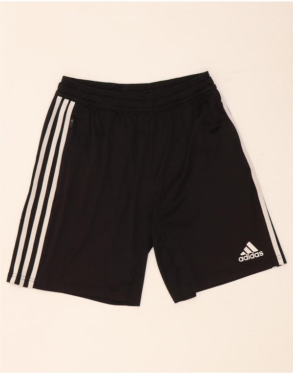 Pantaloncini sportivi Adidas Climalite da ragazzo 13-14 anni in poliestere nero