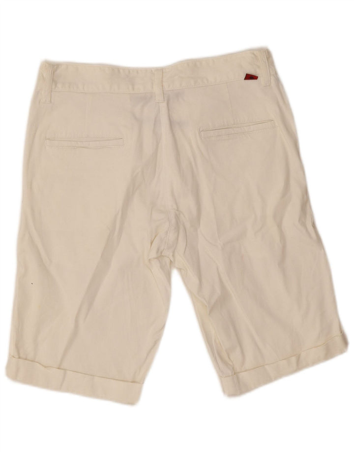Pantaloncini chino da donna Kappa IT 42 medi W30 cotone bianco sporco