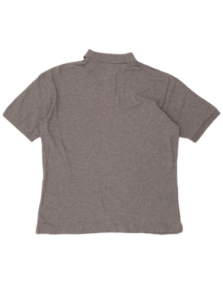 Polo da uomo Fila in cotone mélange grigio medio