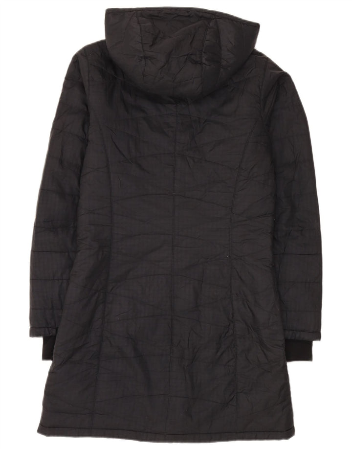 Cappotto imbottito con cappuccio Columbia Omni-Shield da donna UK 10 piccolo poliestere nero