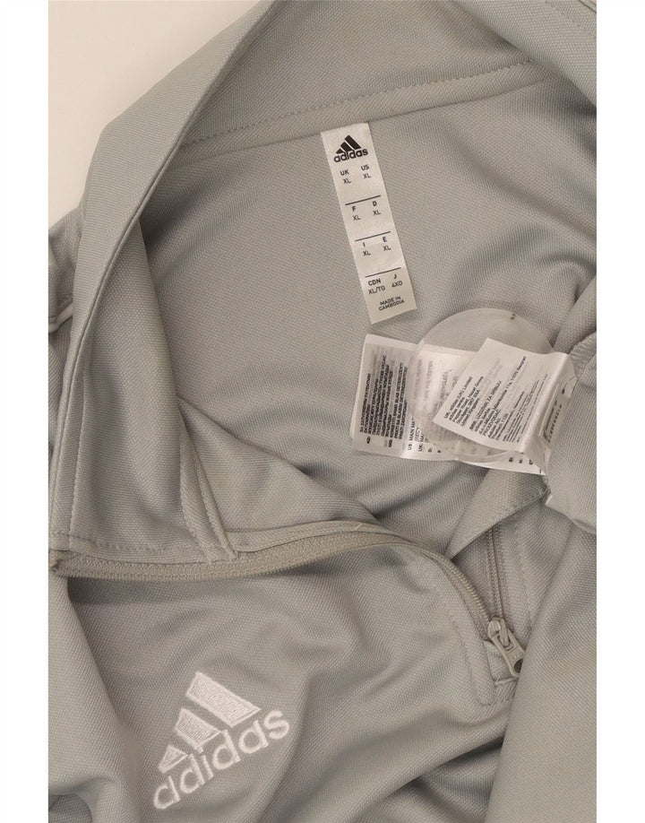 ADIDAS Maglia da tuta da uomo Aeroready con zip e collo in poliestere XL grigio