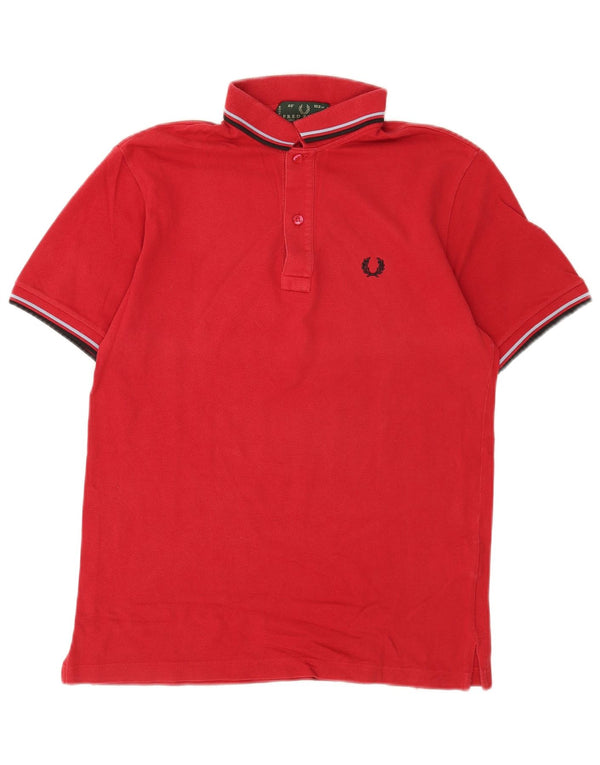 Polo da uomo Fred Perry in cotone rosso medio