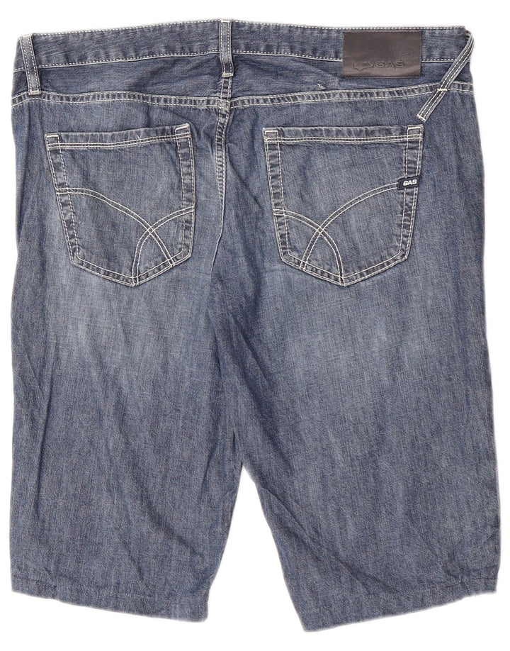 Pantaloncini di jeans da uomo Gas W34 grandi blu